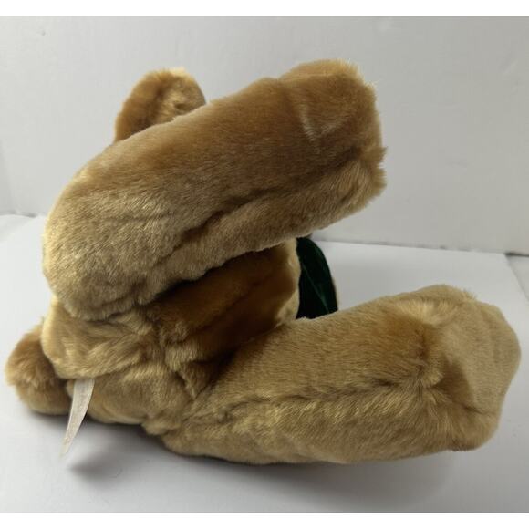 Dan Dee Brown Moose Plush 15" Stuffed Animal Toy Reindeer Green Scarf - Picture 7 of 8